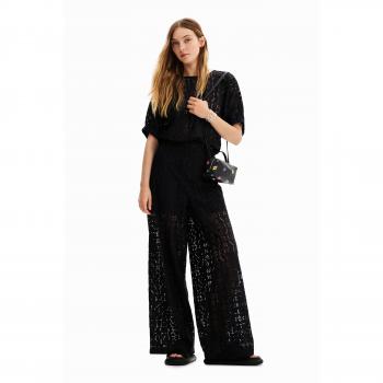 Desigual Women's Fluid Trousers PANT_NEWCASTLE in Black