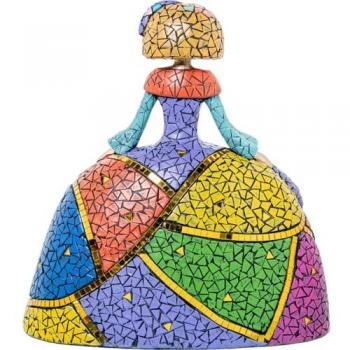 Figura Decorativa Multicolor Plástico Vestido 27 x 15 x 28 cm