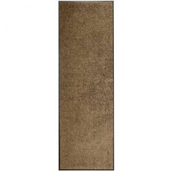 Felpudo lavable marrón 60x180cm
