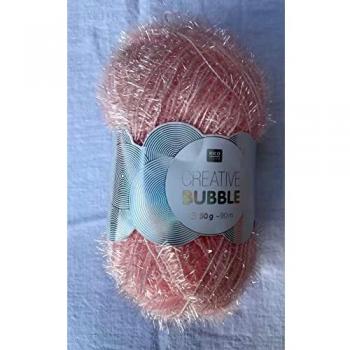 Pelote CREATIVE BUBBLE Rico Design - 003 Rosa claro - 100% poliéster - 50 g - 90 m