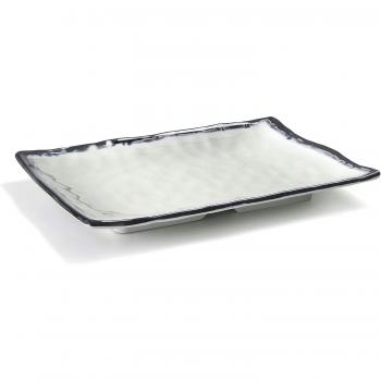 Fuente rectangular de melamina Lacor libre de BPA 25,2x17,2x3,6 cm