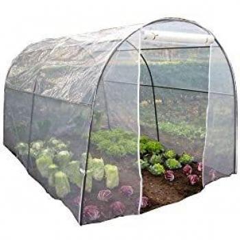Invernadero de jardín tipo túnel en PVC 300 x 200 x h180 cm para flores y plantas Orto