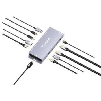 Hub USB-C para conferencias Vivolink con adaptador gráfico y garantía de 24 meses