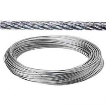 Cable de Acero Galvanizado 8 mm, Rollo de 100 Metros, No para Elevación
