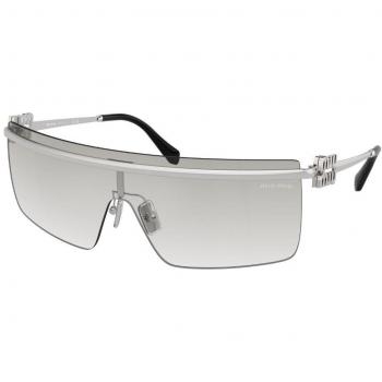 Miu Miu MU50ZS 1BC8K1 Women's Sunglasses Silver Size 142 Geometric Design