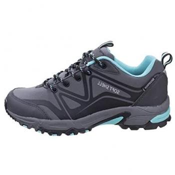 Cotswold Abbeydale Low Hiker Women's Waterproof Memory Foam Shoes - Grey/Black/Aqua UK Size 6
