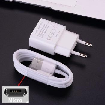 Cargador de pared 5V 2A y adaptador con cable USB Tipo C a Micro USB para Huawei P9, P20, P40 Lite, P Smart, Honor 7X, 9A, 9C,