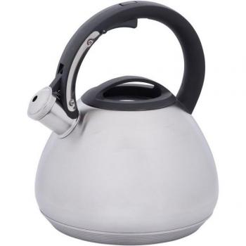 Hervidor de Agua Silbante Resto Lyra 2,7L con Fondo de Acumulación Térmica y Mango Ergonómico en Acero Inoxidable