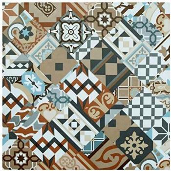 Baldosas de PVC Click 5G Mix and Match - Patchwork Terracota - Paquete de 1,49m²