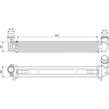Intercooler VALEO 818389 - Enfriador de aire de carga para vehículos