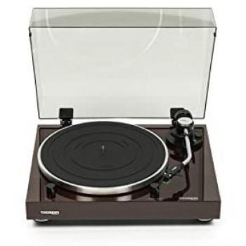 Thorens TD 204 Platina de Vinilo Manual en Madera de Nogal Brillante con Cartucho AT-95E