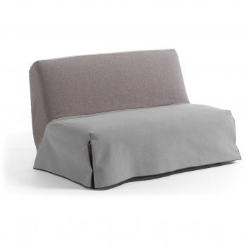 Kave Home Sofá cama 140 Jessa, gris y gris claro