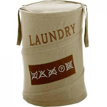 Gedy CO380300300 Cesto para la Ropa, Crudo, 38x38x58 cm