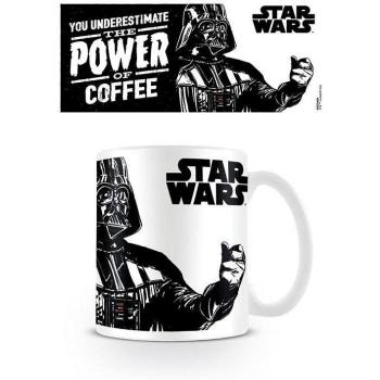 Caneca Star Wars O Poder do Café - Taza de café blanca y negra, tamaño único, con diseño de Star Wars