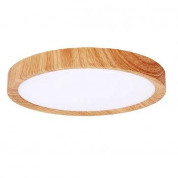 Plafón de Techo LED Mery Madera 24W 2420lm 3CCT Dim Iluminación Funcional