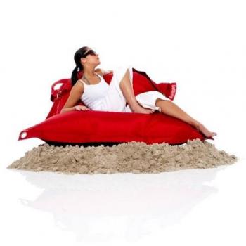 Fatboy Buggle-Up Beanbag | Sofá jardín 180 x 140 cm | Polyester I Tejido Repelente al Agua y a la Suciedad I Rojo