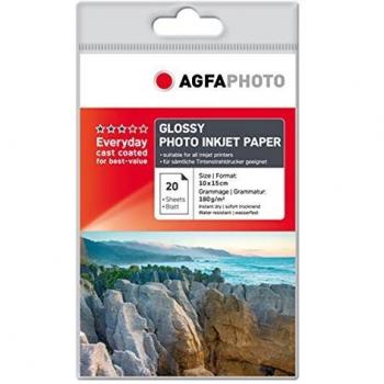AgfaPhoto AP18020A6 - Papel fotográfico de inyección de tinta