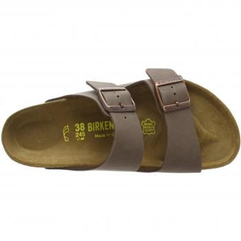 Birkenstock Arizona Birko-Flor Nubuck Unisex Sandals - Mocha - UK9 EU43 US10/10.5 Regular