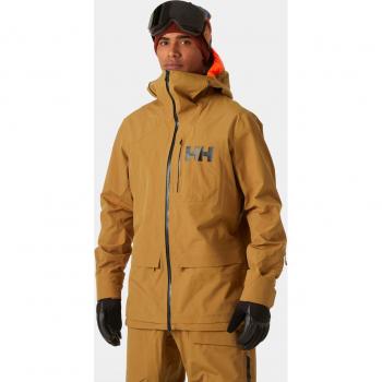 Helly Hansen Ridge Infinity Shell Ski Jacket for Men - Brown, Large