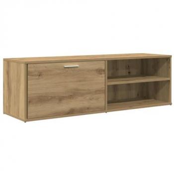 Mueble de TV de madera de ingeniería roble artesanal 120x34x37 cm