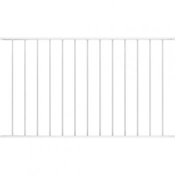 vidaXL Fence Panel Powder-coated Steel 1.7x1.25 m White