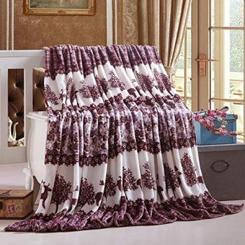 SearchI Mantas Decorativas Manta de sofá Mantas de vellón para Cama Sofá de Cama Suave y cálida Manta de café Marron Blanco Día de la Madre Regalos