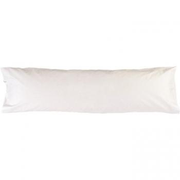 Funda de almohada Hosteline 100% algodón Iris Blanco 144 hilos para cama de 135
