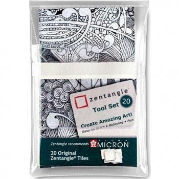 Papel de dibujo Talens Sakura Zentangle Blanco 20 Piezas (89 x 89 mm)