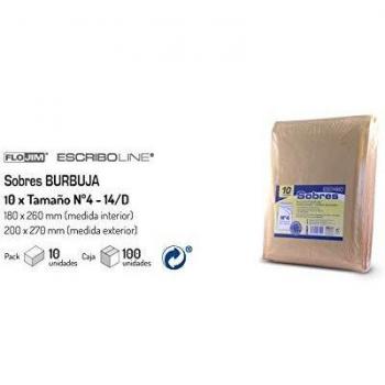 10 Sobres Burbuja - 200 x 275 mm.