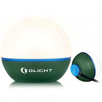OLIGHT Obulb Lámpara de Noche Luz Nocturna Control Táctil Solo 55g con Blanco Cálido y Rojo Máx 55 Lúmenes IPX7 Resistente al Caída, Lámpara de Atmósfera Recargable para Dormitorio, Mesa y Fiesta