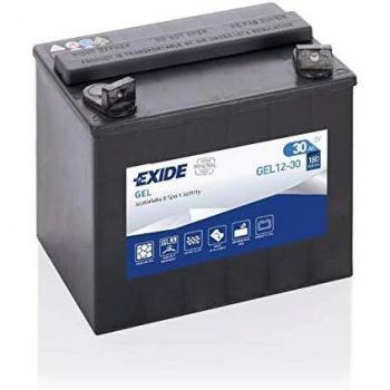 EXIDE exgel1230 Batería de arranque para motocicleta AGM, Negro