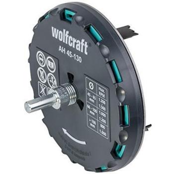 Wolfcraft 5978000 Sierra de Corona Ajustable, 0 W, 0 V, Negro, 45 x 130 mm