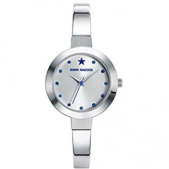 Reloj Mujer Mark Maddox MF0010-07, cadena de acero, esfera gris