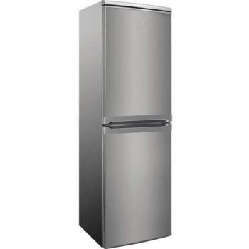 Indesit CAA55NX1 Frigorífico Combi Clase F 174x54.5x58cm Low Frost Inox A+ Independiente 254L