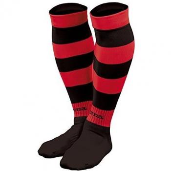 Joma Zebra Medias de Juego, Hombre, Negro/Rojo, S