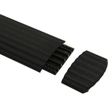 Defender Office ER - End Ramp for 4-Channel Cable Duct, Black TPU Terminal Element
