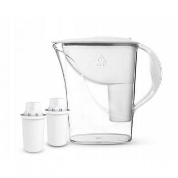 Jarra Filtrante Dafi Atria Blanco Polipropileno 2,4 L + 2 Filtros Classic