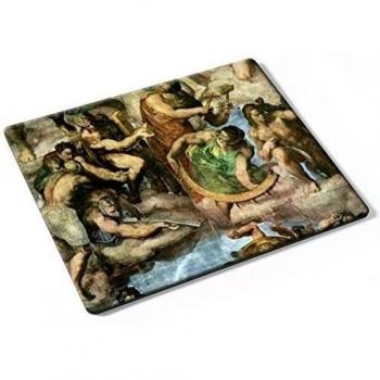 Michelangelo - Martyrs With Tools Of Their Martyrdom, Designer Almohadilla del Ratón Mouse Mouse Pad con Diseño Colorido. Auténtica Alfombrilla de 250 x 190 mm. Tamaño Ideal de Media para el Uso Diario.