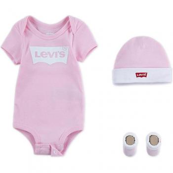 Levi's - Conjunto de 3 piezas bebé niño en rosado