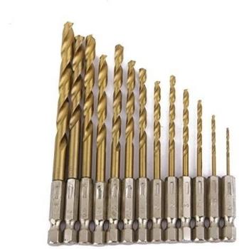 Malayas 13pcs Vastago Hexagonal Cambio Rapido Broca De Cobalto Establece Multiples Trozos