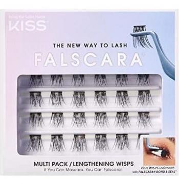KISS Falscara Wisps Multipack, Style 01, Reusable Featherlight Eyelash Lengthening Wisps