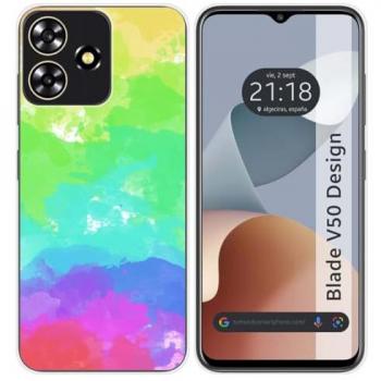 Funda de Silicona Acuarela 03 para Zte Blade V50 Design 4G con Dibujos