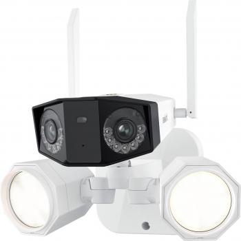 Cámara de Vigilancia IP WiFi Reolink Floodlight F750W 4K con Detección de Personas, Vehículos y Animales, 180° Gran Angular