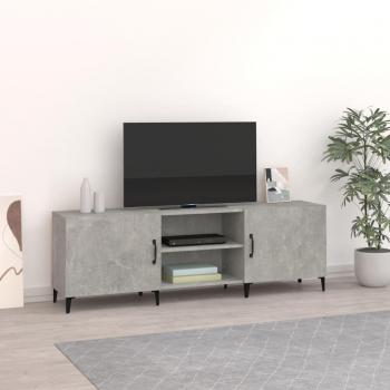 Mueble para TV de madera de ingeniería 150x30x50 cm en color gris hormigón