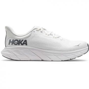 HOKA Men's Arahi 7 Road Running Shoes - White/Steel Wool, Size 42 2/3