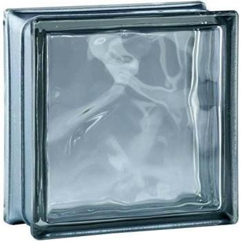 6 pieza BM bloques de vidrio nube reflex antracita bloque de vidrio brillante 19x19x8 cm