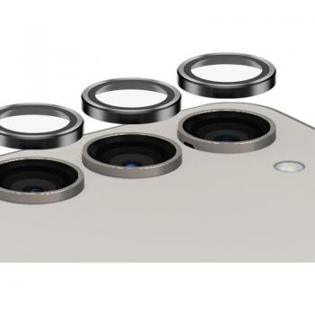 Protector de Lentes de Cámara PanzerGlass Hoops para Samsung Galaxy S24/S23/S23+ - Negro (3 Piezas)