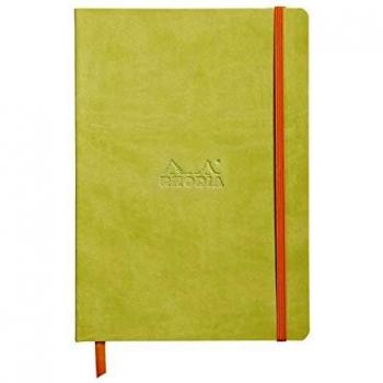 Rhodia 117456C - Cuaderno A5 cubierta blanda Rhodiarama Dot Verde Anís