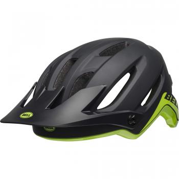 BELL 4forty - Casco para Bicicleta de montaña, Unisex Adulto, Color Cliff-Hanger Matte/Gloss Black/Green, tamaño Medium/55-59 cm