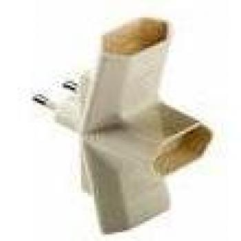 AGROFER Adaptador Tripe 10a- 250v duolec